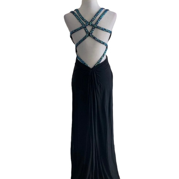 The Perfect Dress Long Black Cut Out Formal Party Dress - Picture 2 of 6